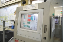 検査状況を表示する画面の写真