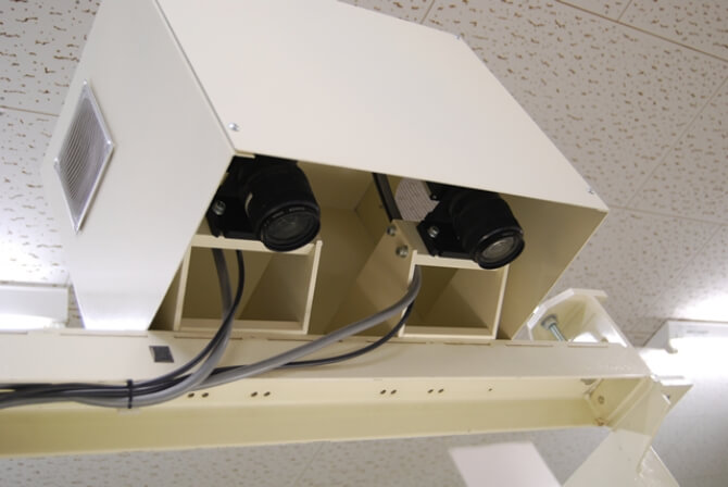 検査機のカメラ部分の写真