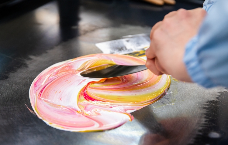 調肉をしている様子の写真