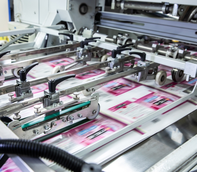 印刷中の様子の写真